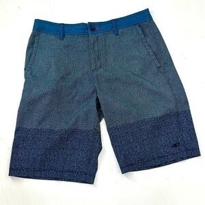O'Neill Mens 32 Hybrid Boardshorts Water Land Blue Gray